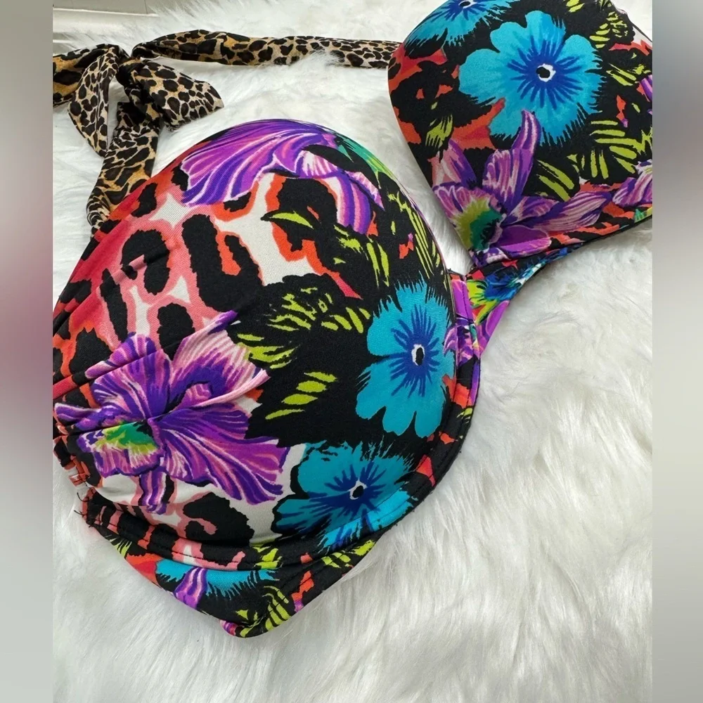 Victorias Secret Floral and Leopard Bombshell Swim Suit